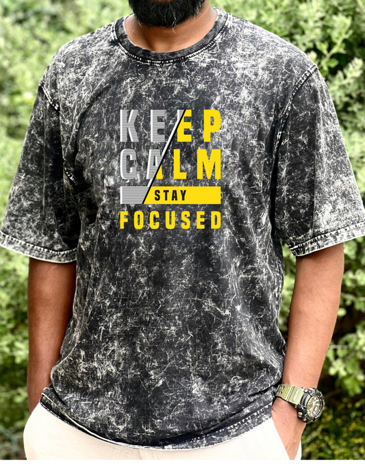 Focused - Premium Acid Washed Oversized Tee