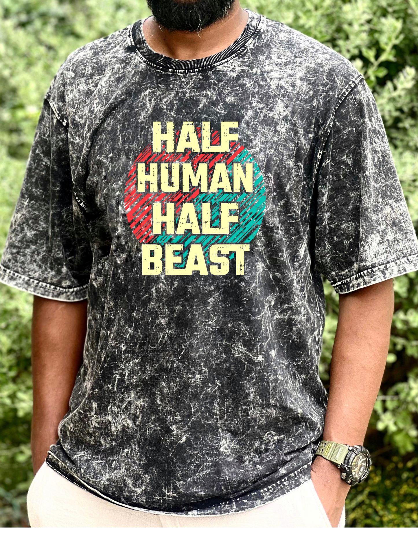 Beast - Premium Acid Washed Oversized Tee