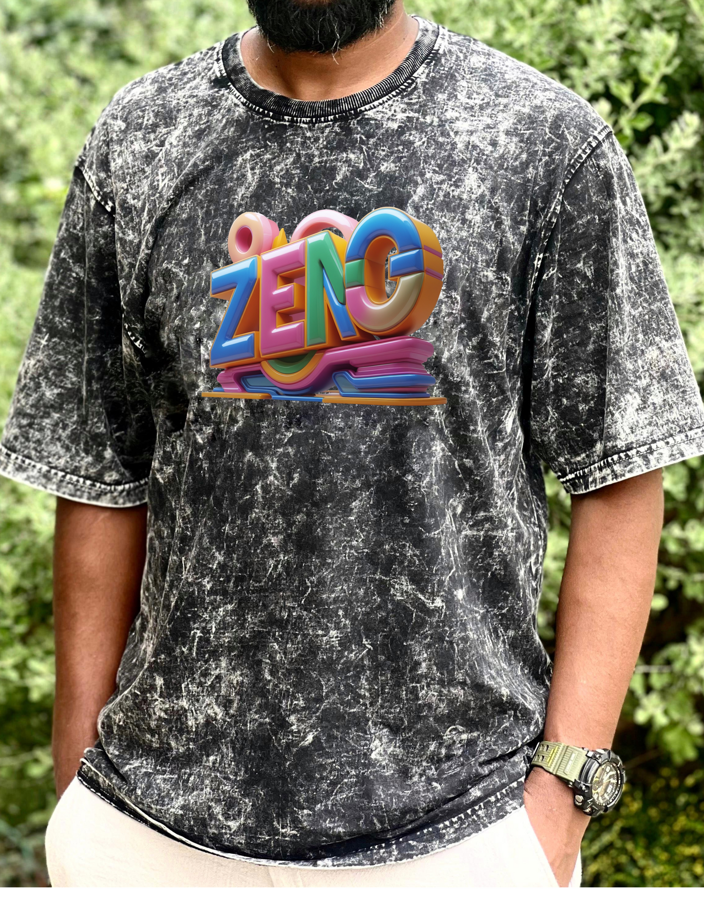 Zen- G- Premium Acid Washed Oversized Tee
