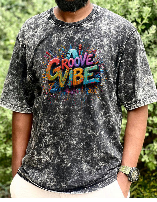 Vibe -Premium Acid Washed Oversized Tee
