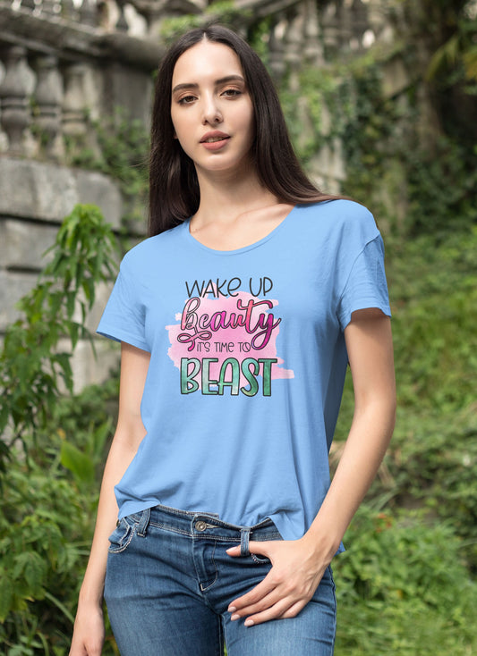 Beast beauty - Women Cotton Stretch  T-shirt