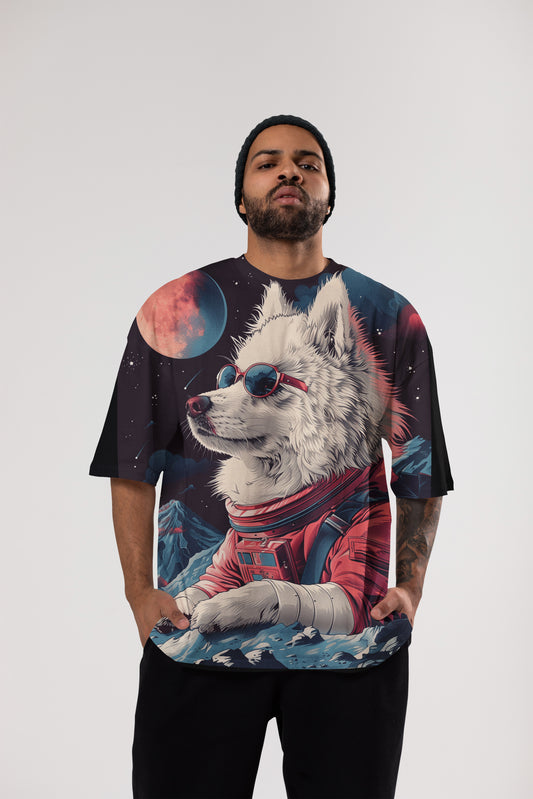 Huskie -All over print Unisex Oversized Tee